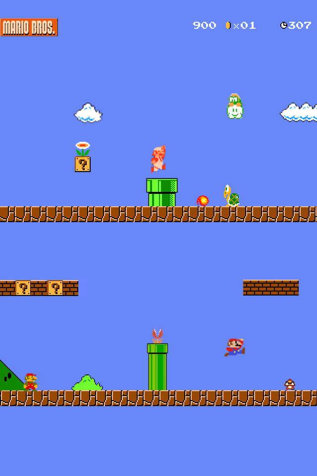 Super Mario Iphone Wallpaper - Iphone7 Wallpaper Classic Mario Bros , HD Wallpaper & Backgrounds