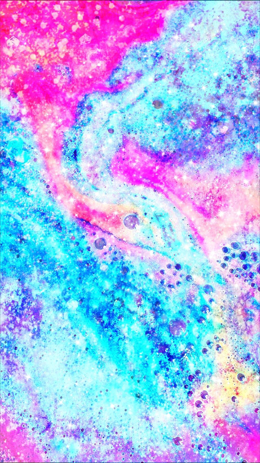 Colorful Galaxy Bath Bomb, Made By Me - Lush Bath Bomb Background , HD Wallpaper & Backgrounds