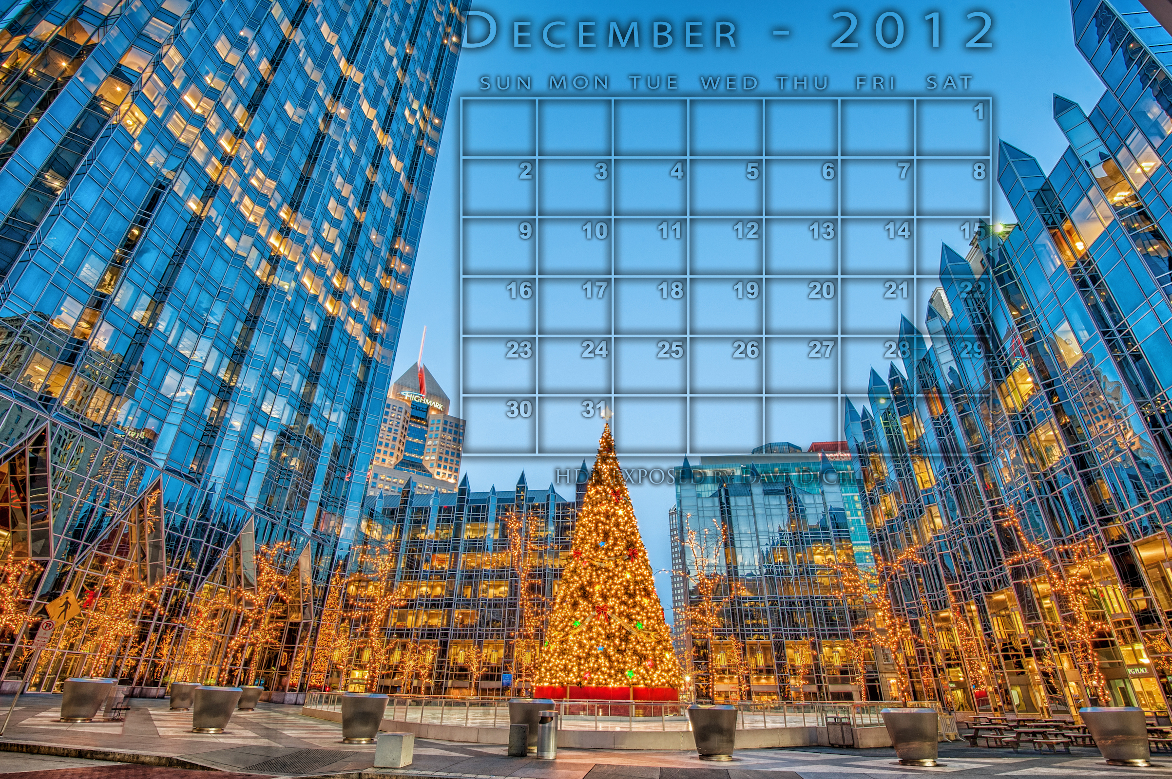 Ppg Place At Christmas December 2012 Wallpaper - Tower Block , HD Wallpaper & Backgrounds
