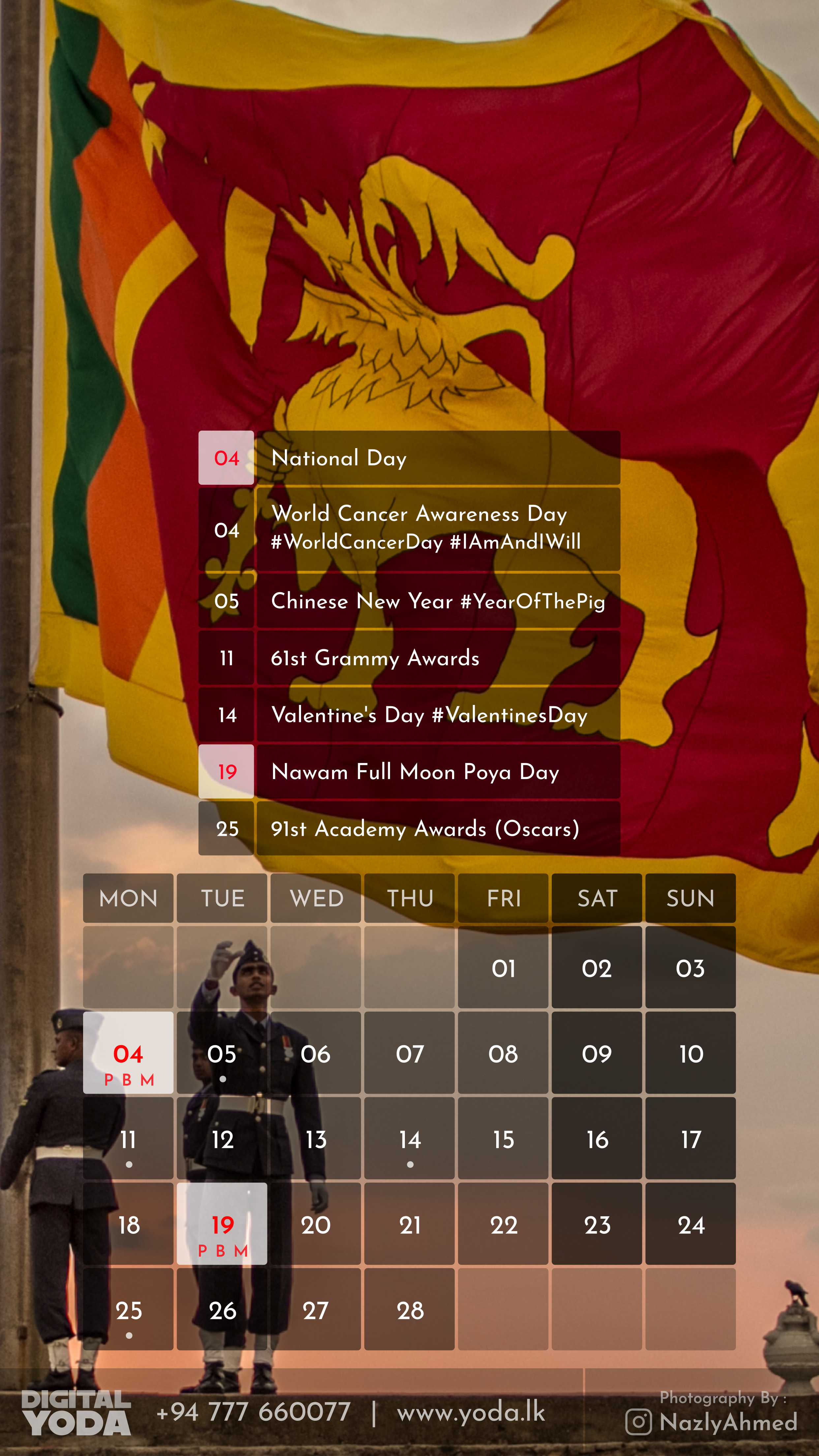 February - Sri Lanka National Day 2019 , HD Wallpaper & Backgrounds