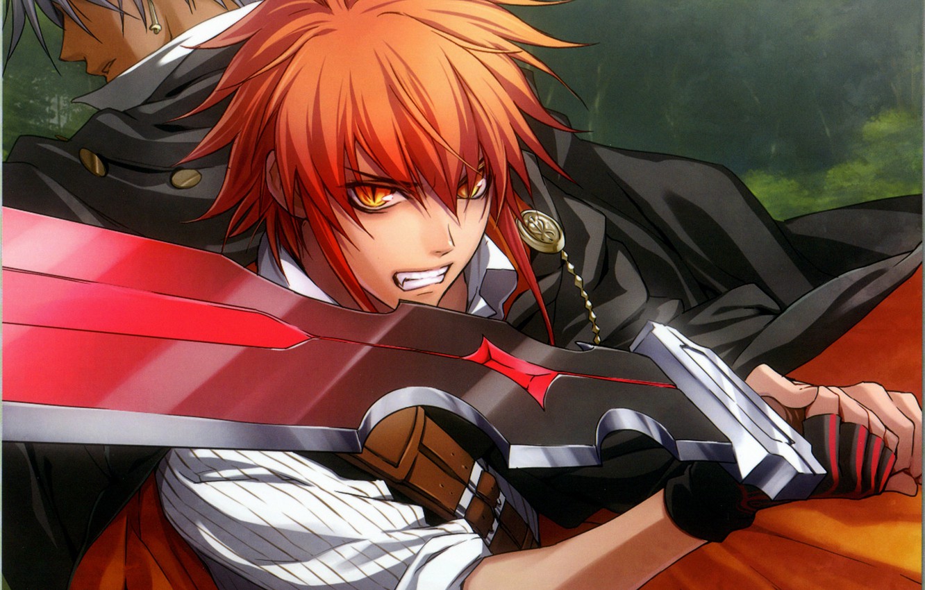 Photo Wallpaper Anger, Sword, Red, Cloak, Two, Art, - Wand Of Fortune Lagi , HD Wallpaper & Backgrounds
