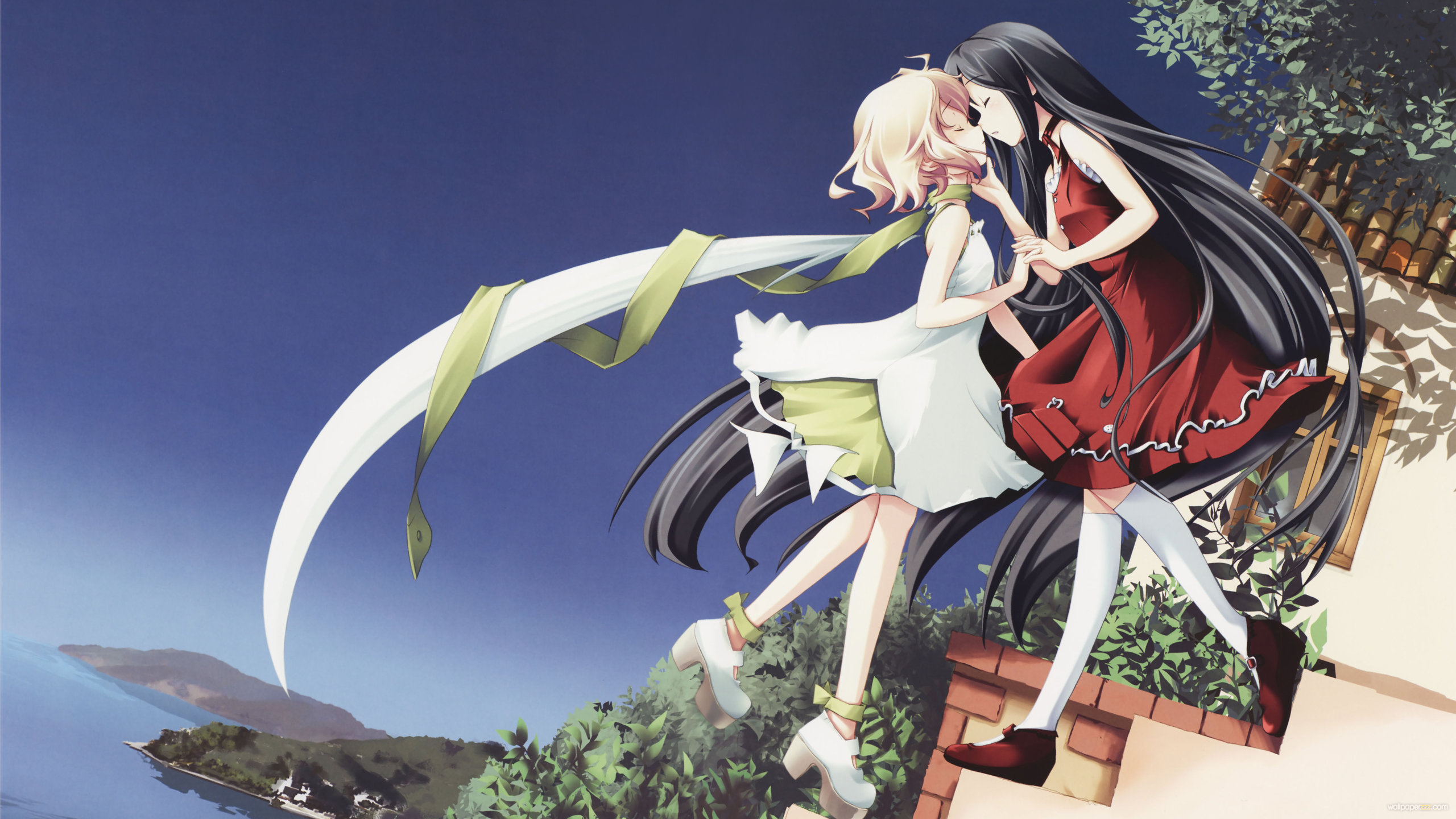Anime Kiss Wallpaper - Katahane Game , HD Wallpaper & Backgrounds