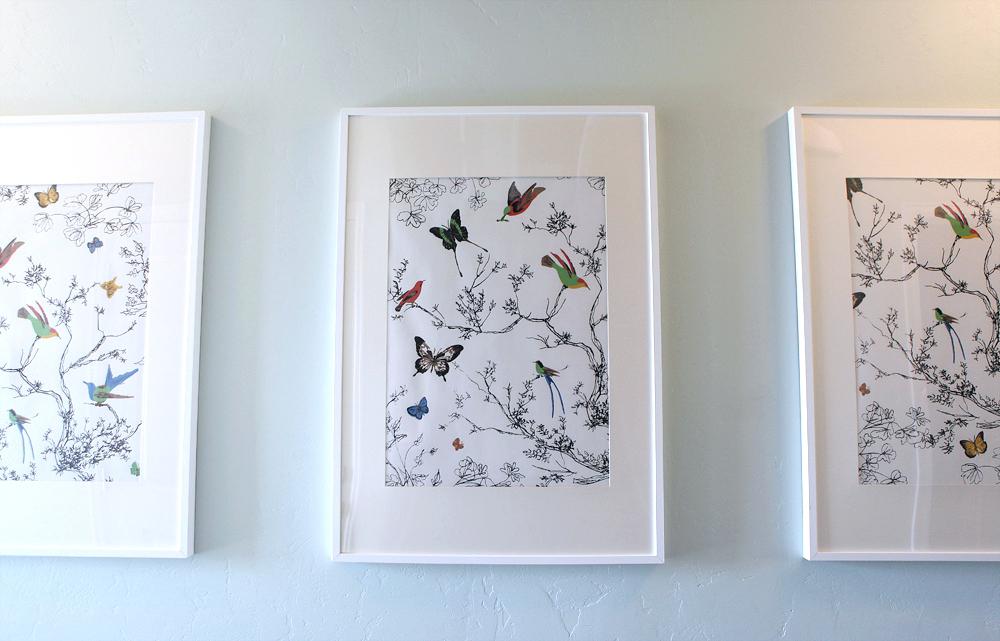 The Wallpaper I Chose Is Birds And Butterflies Schumacher - Butterfly Wallpaper For Bedroom , HD Wallpaper & Backgrounds