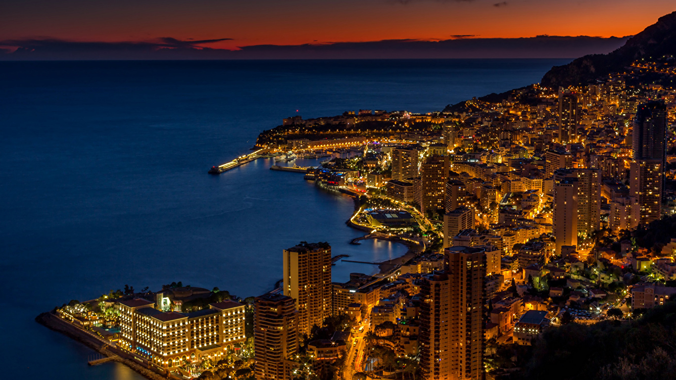 Monaco Hd Wallpaper - Monte Carlo At Night , HD Wallpaper & Backgrounds