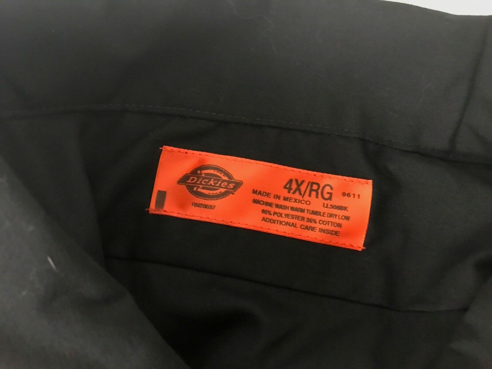 Dickies Mens Xxxx Work Shirt Long Sleeve Button Shirt - Label , HD Wallpaper & Backgrounds