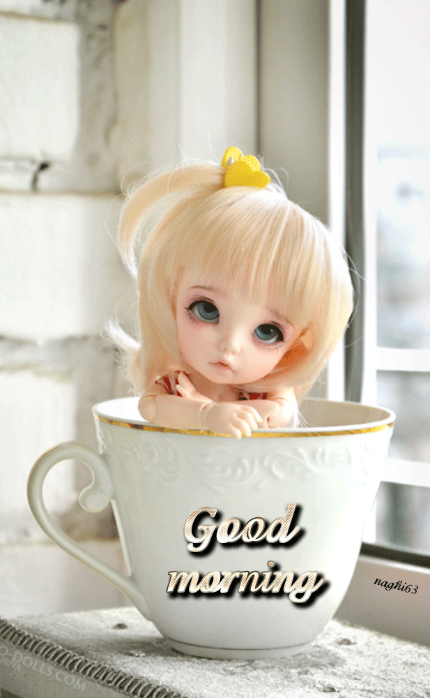 Iphone Live Wallpapers - Good Morning Doll Gif , HD Wallpaper & Backgrounds