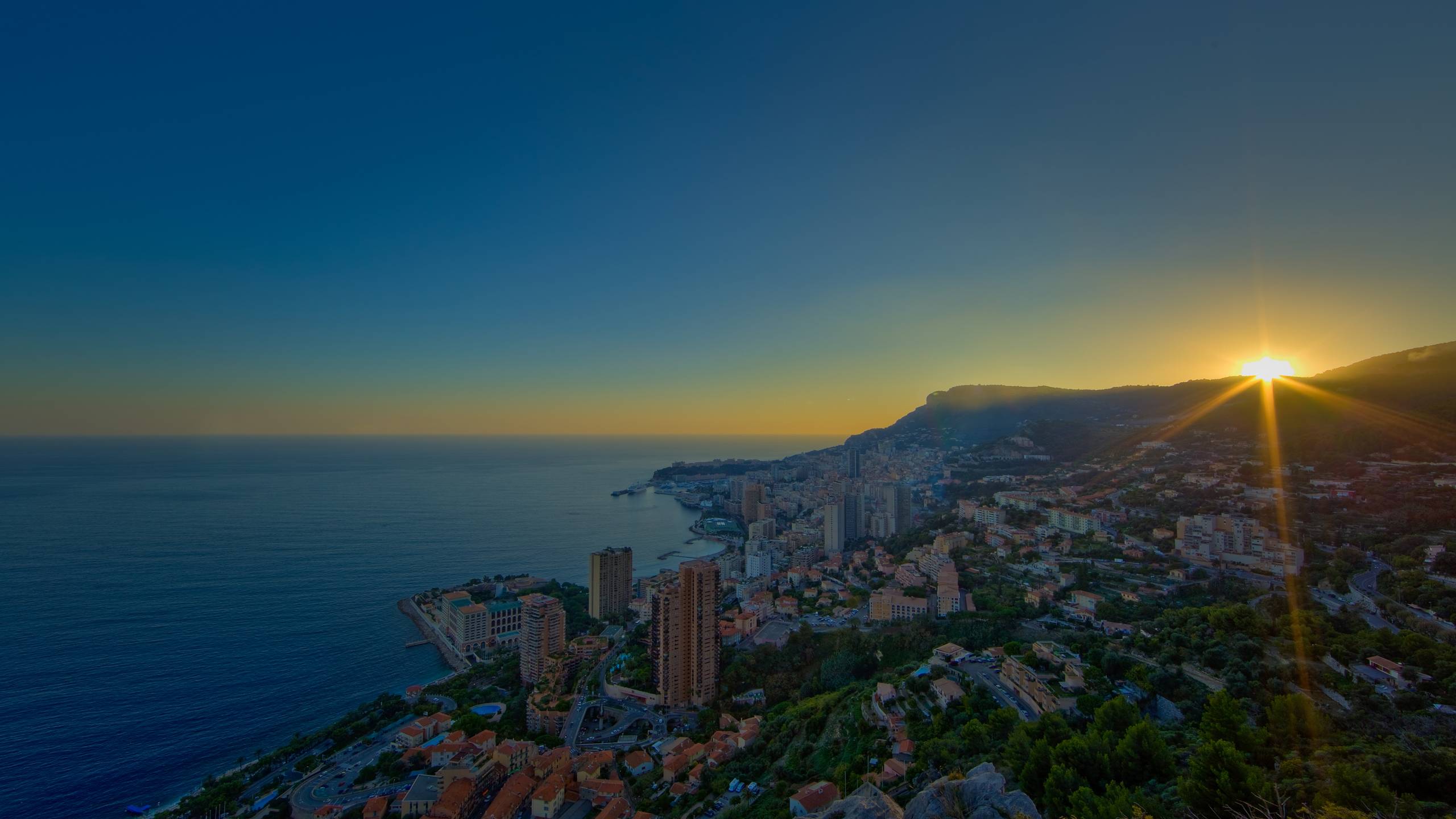 Beautiful Sunrise In The City Monaco Wallpaper , HD Wallpaper & Backgrounds