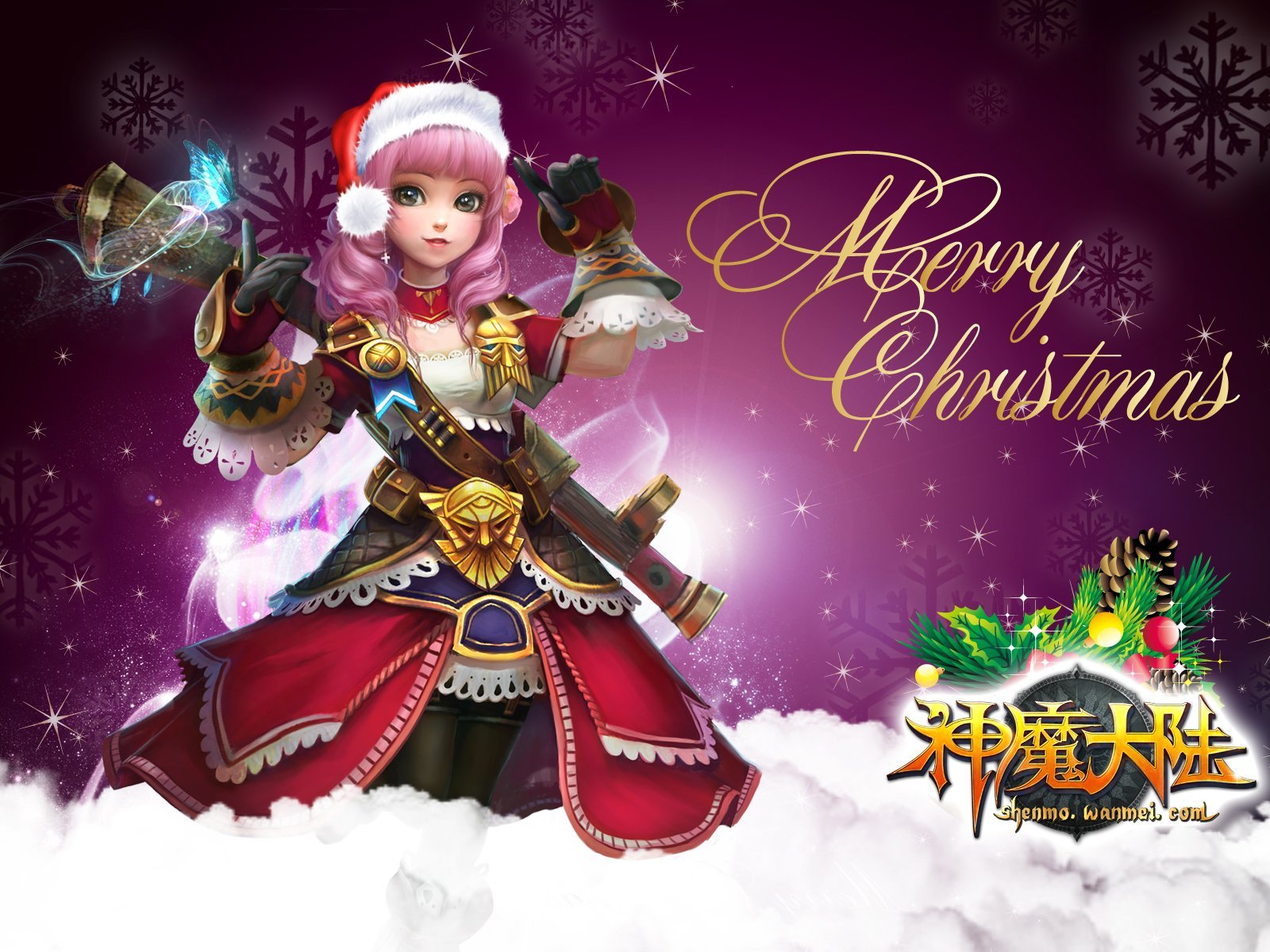 Forsaken, World, Shenmo, Online, Fantasy, Mmo, Rpg, - Merry Christmas Wallpaper Anime , HD Wallpaper & Backgrounds