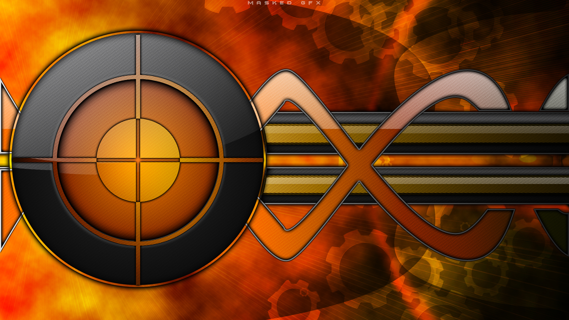 Orange Target - Abstract Background Orange Hd , HD Wallpaper & Backgrounds