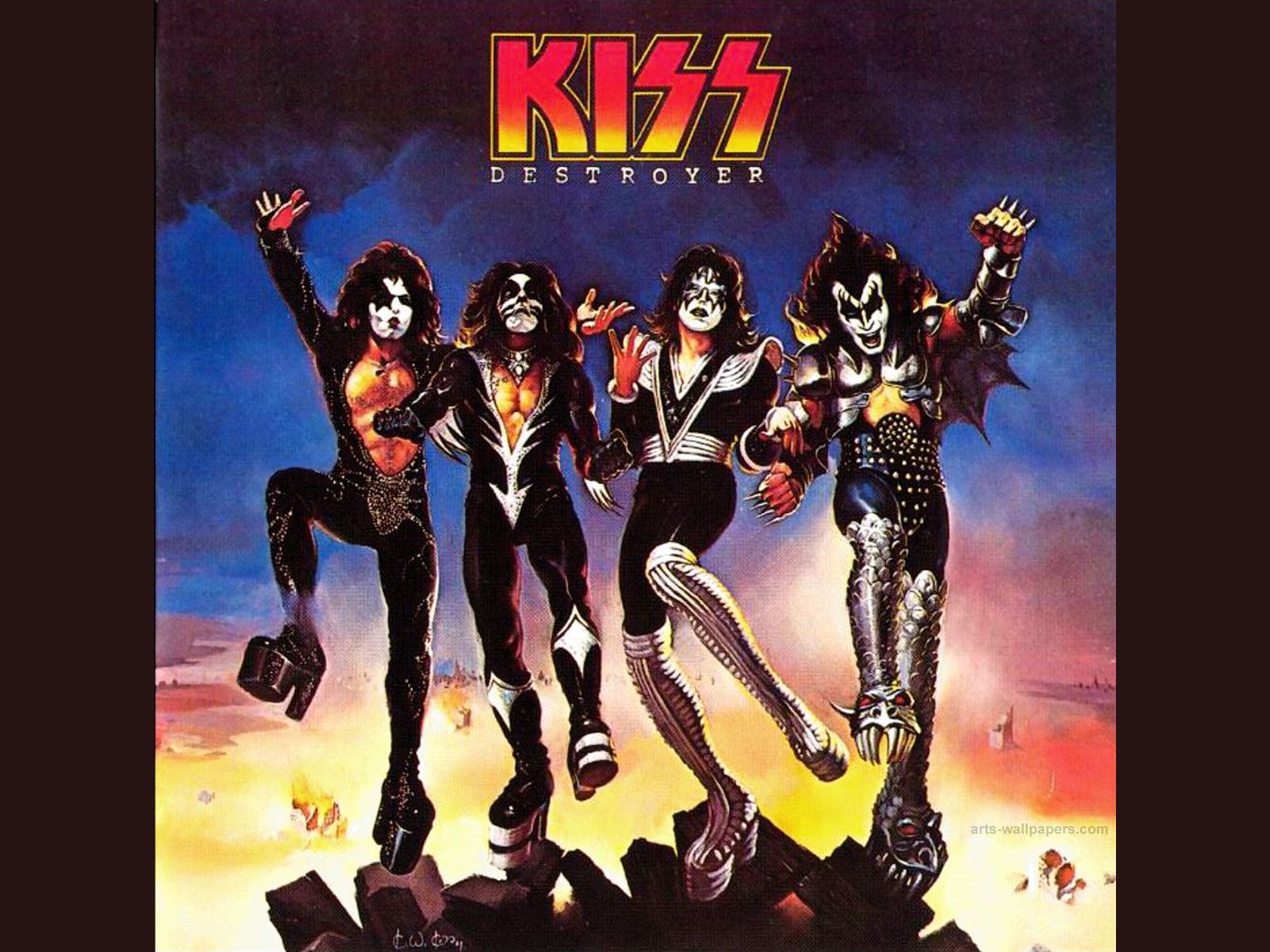 Kiss Band - Kiss Band Album Covers , HD Wallpaper & Backgrounds