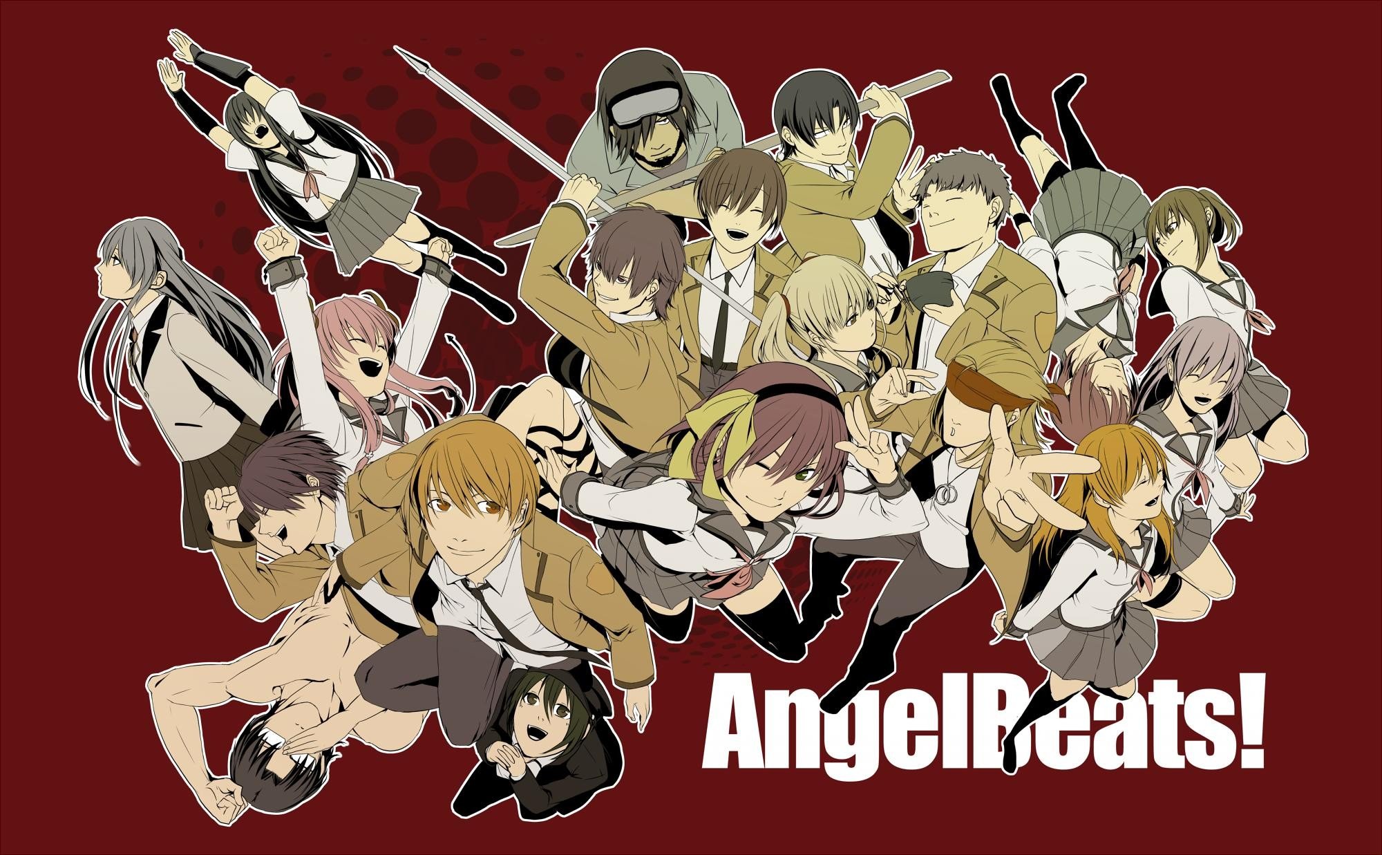 Angel Beats , Tachibana Kanade, Yui , Otonashi Yuzuru - Yuzuru Otonashi , HD Wallpaper & Backgrounds