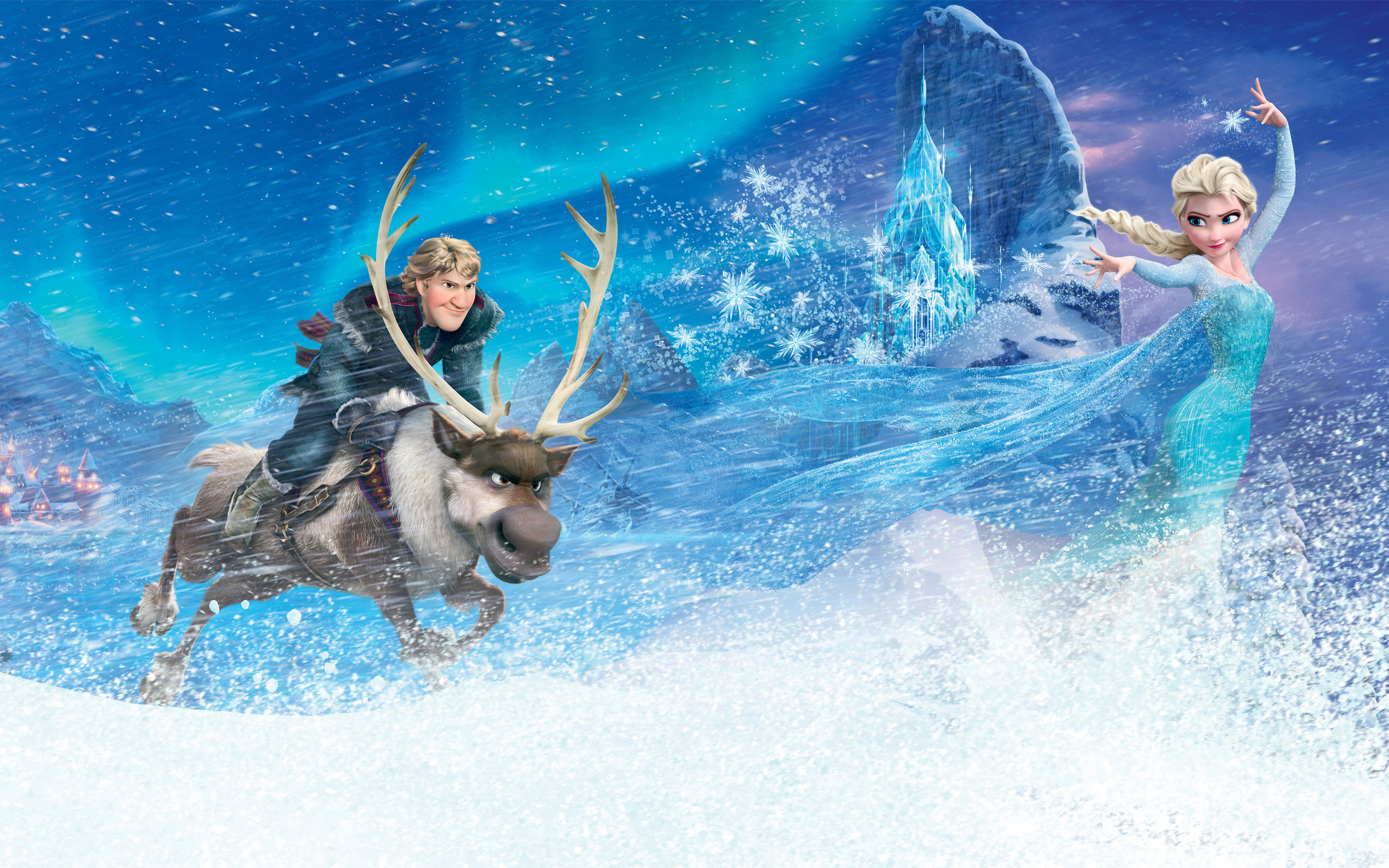 Kristoff Elsa In Frozen - Frozen 4k , HD Wallpaper & Backgrounds