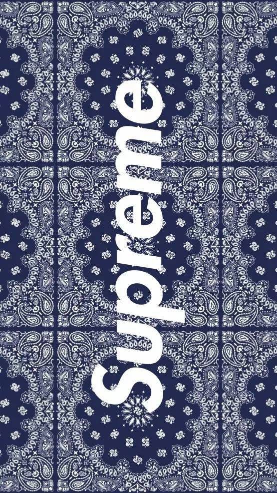 シュプリーム ルイヴィトン コラボレーション - Blue Bandana Wallpaper Supreme , HD Wallpaper & Backgrounds
