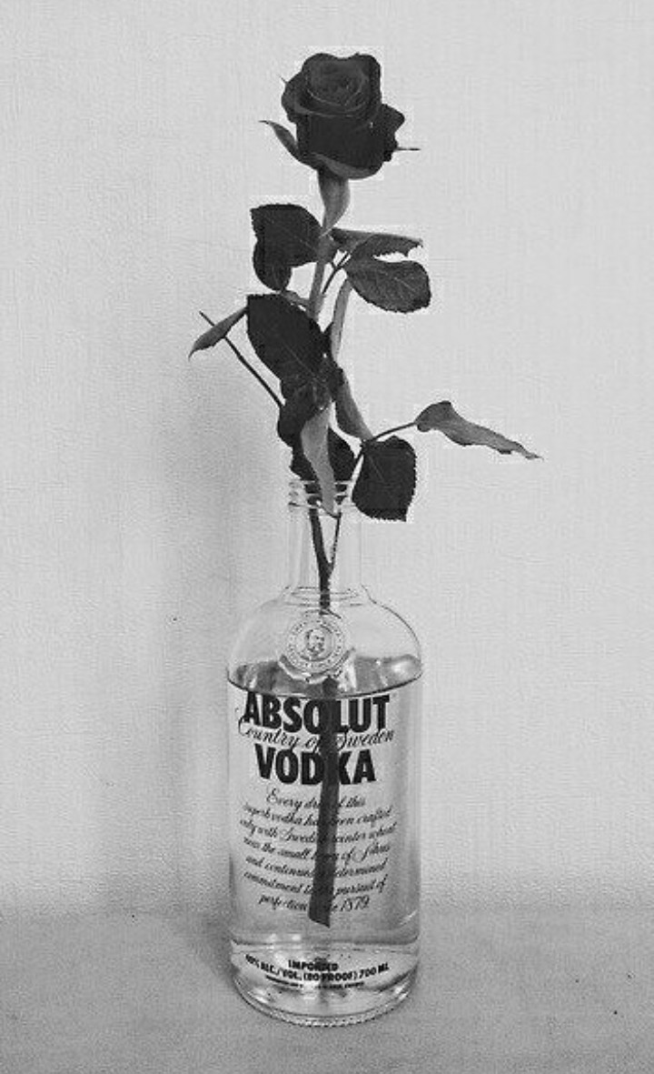 Rose In A Vodka Bottle , HD Wallpaper & Backgrounds