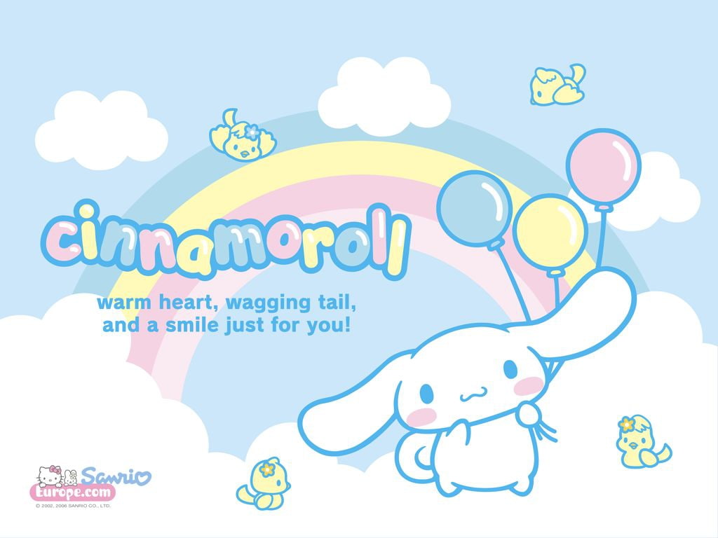Cinnamoroll Rainbow Cinnamoroll And The Rainbow Anime - Cinnamoroll Background , HD Wallpaper & Backgrounds