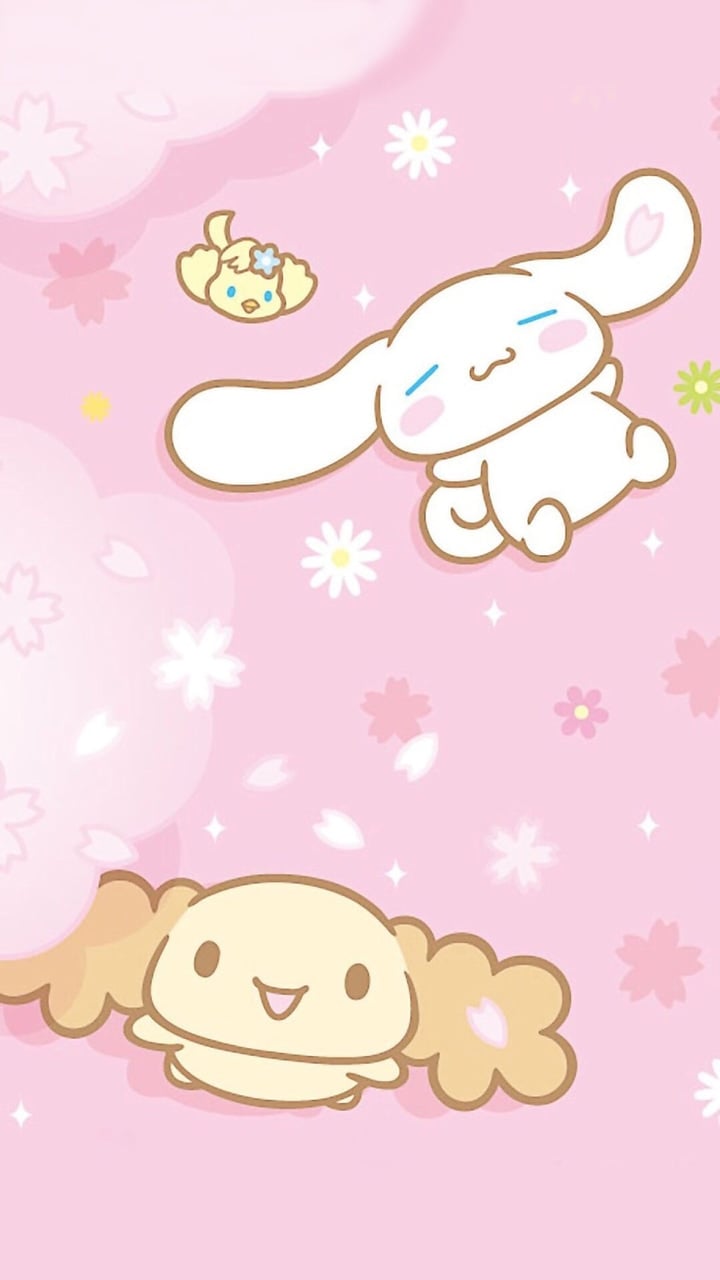 Background, Cinnamoroll, And Kawaii Image - Cinnamoroll Pink , HD Wallpaper & Backgrounds