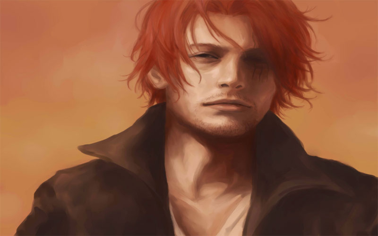 Red Hair Shanks Images Red Haired Shanks Hd Wallpaper - Shanks One Piece Realistic , HD Wallpaper & Backgrounds