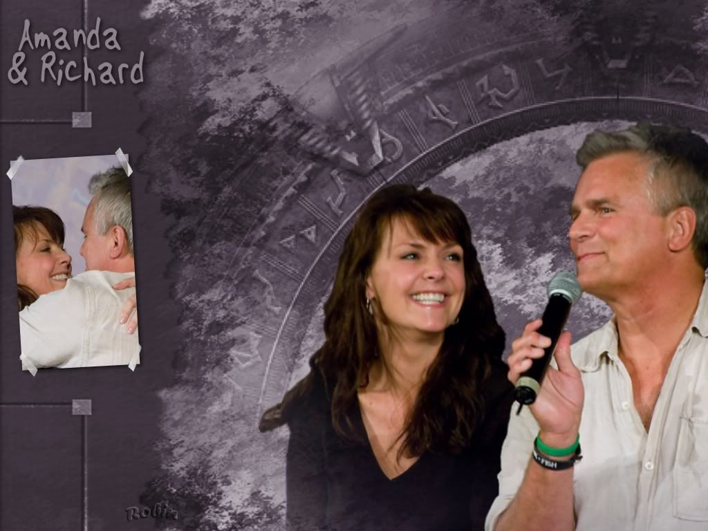 Amanda Tapping & Richard Dean Anderson Wallpapers - Richard Dean Anderson Amanda Tapping , HD Wallpaper & Backgrounds
