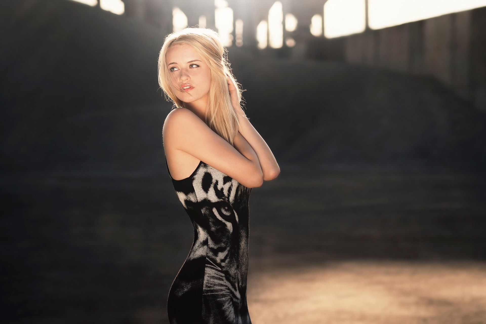 #dress, #blonde, #model, #tight Clothing, #looking - Girl , HD Wallpaper & Backgrounds