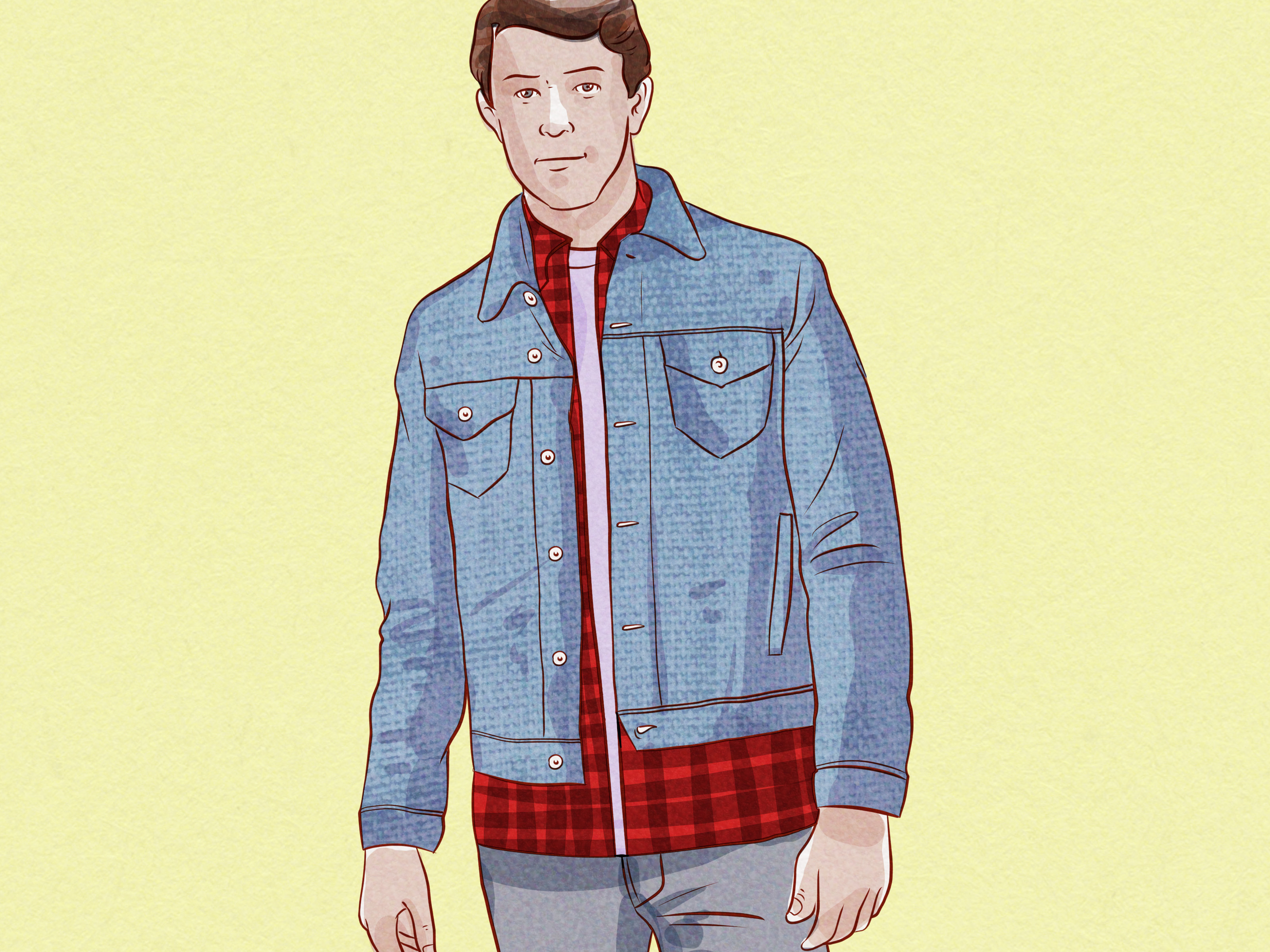 How To Wear A Jean Jacket - Jean Jacket With Flannel , HD Wallpaper & Backgrounds