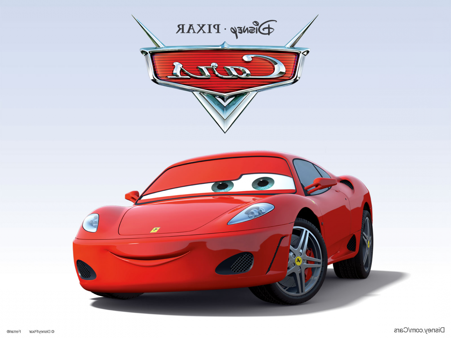 Ferrari 20 Pixar Cars Wallpaper Image For Pc Cartoons - Pixar Cars , HD Wallpaper & Backgrounds