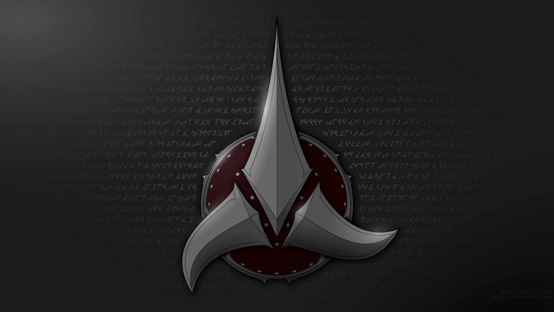 Klingon Symbol Wallpaper - Klingonen Logo , HD Wallpaper & Backgrounds
