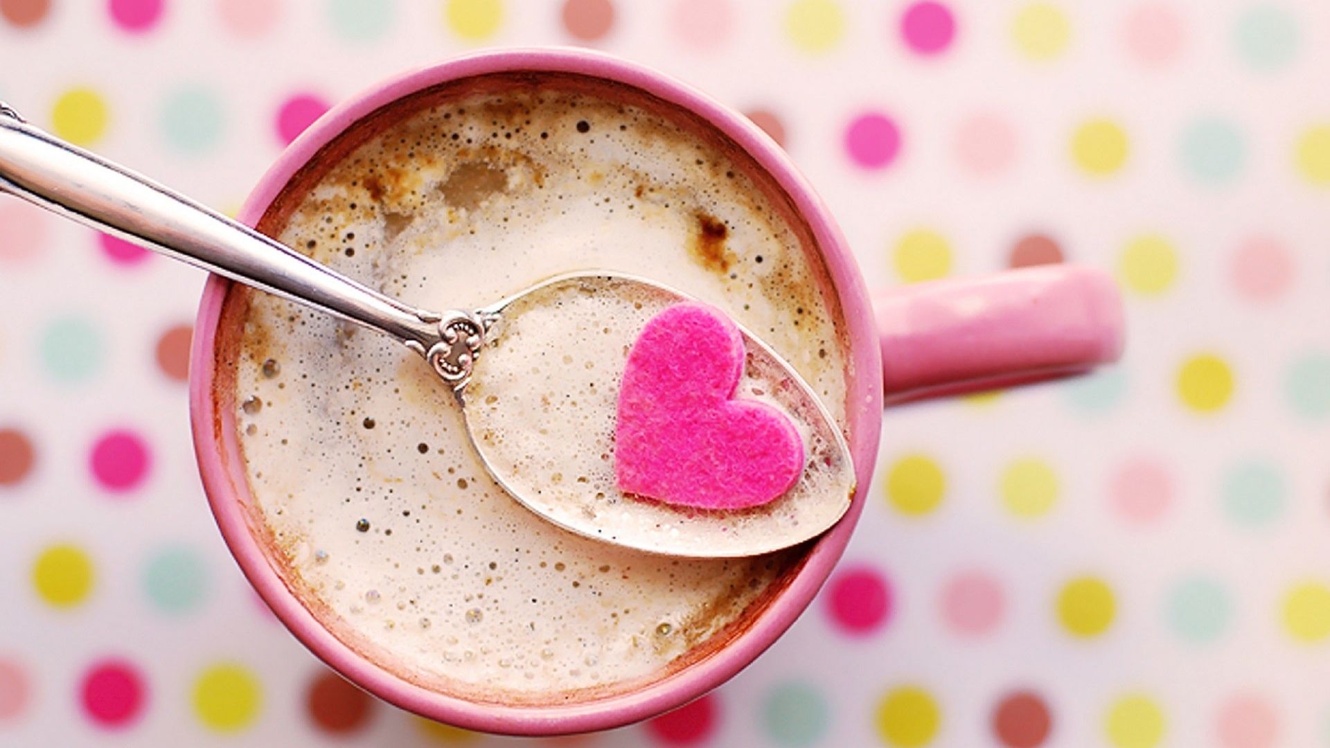 Heart Cutout On Spoon With Coffee Cup - P Tits Bonheurs De La Vie , HD Wallpaper & Backgrounds
