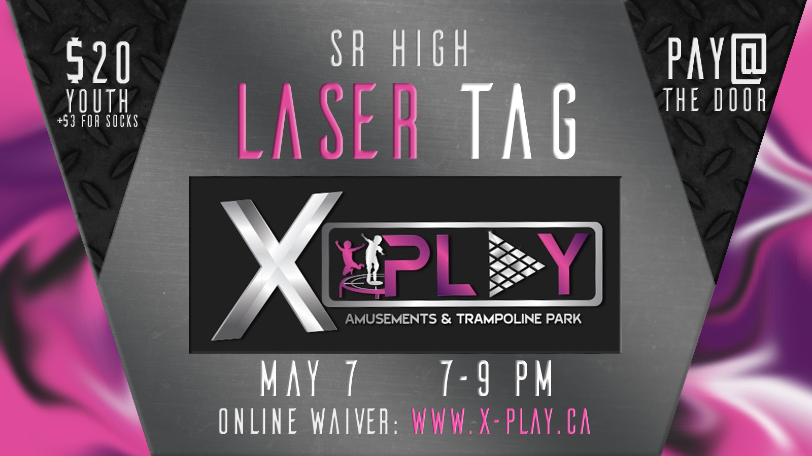 Tuesday, May 7, Sr High Is Headed To Xplay For An Evening - Flyer , HD Wallpaper & Backgrounds