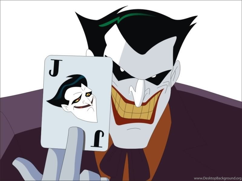 Wallpapers Salma Hayek Dust Till Dawn Joker Batman - Batman Animated Series Joker Card , HD Wallpaper & Backgrounds
