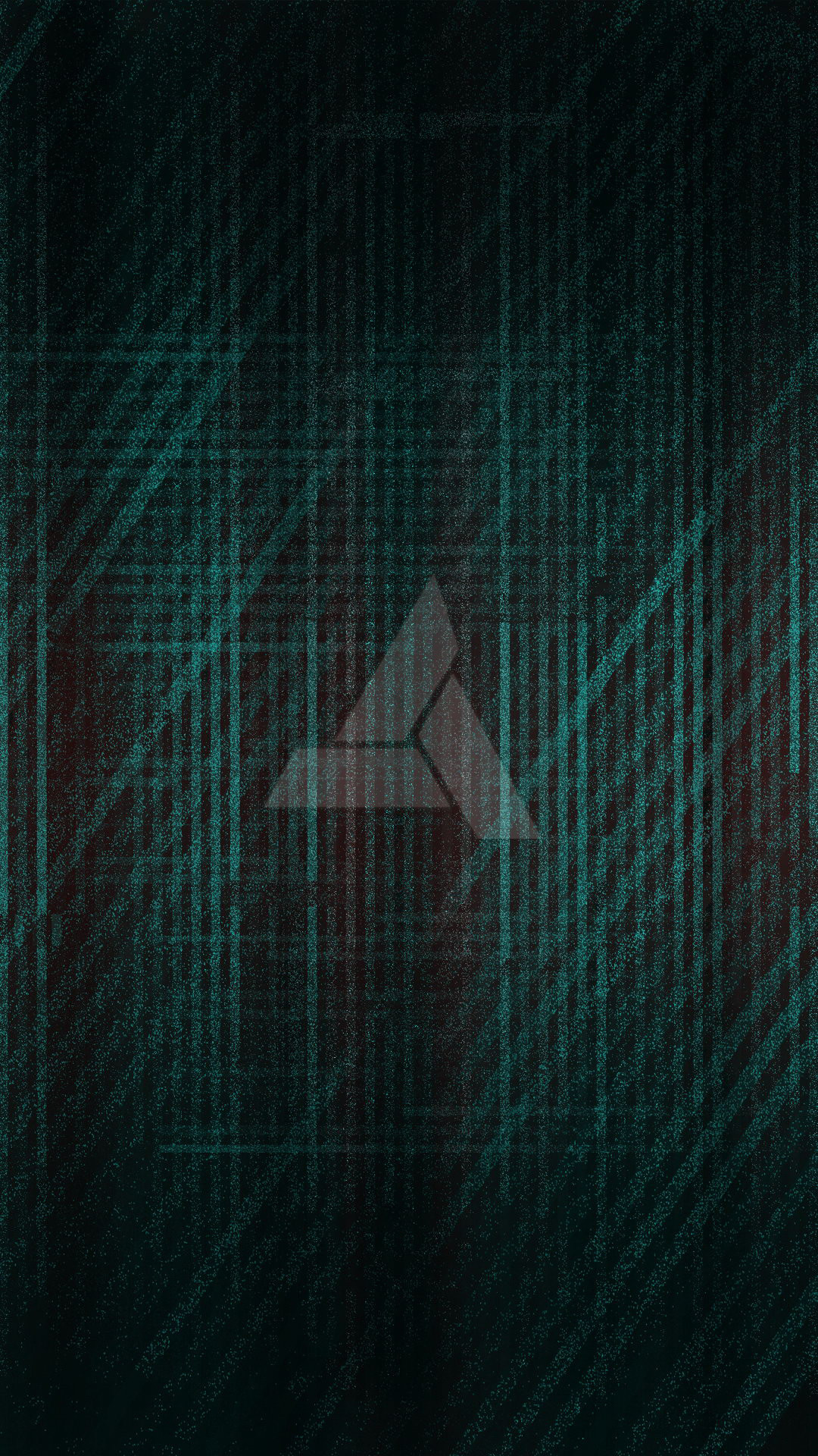 Black/teal Abstergo Wallpaper I Just Made For My New - Iphone 7 Abstergo , HD Wallpaper & Backgrounds