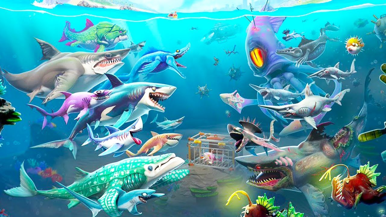 Hungry Shark World Is Shooting The Hungry Shark World - Hungry Shark World Xbox One , HD Wallpaper & Backgrounds