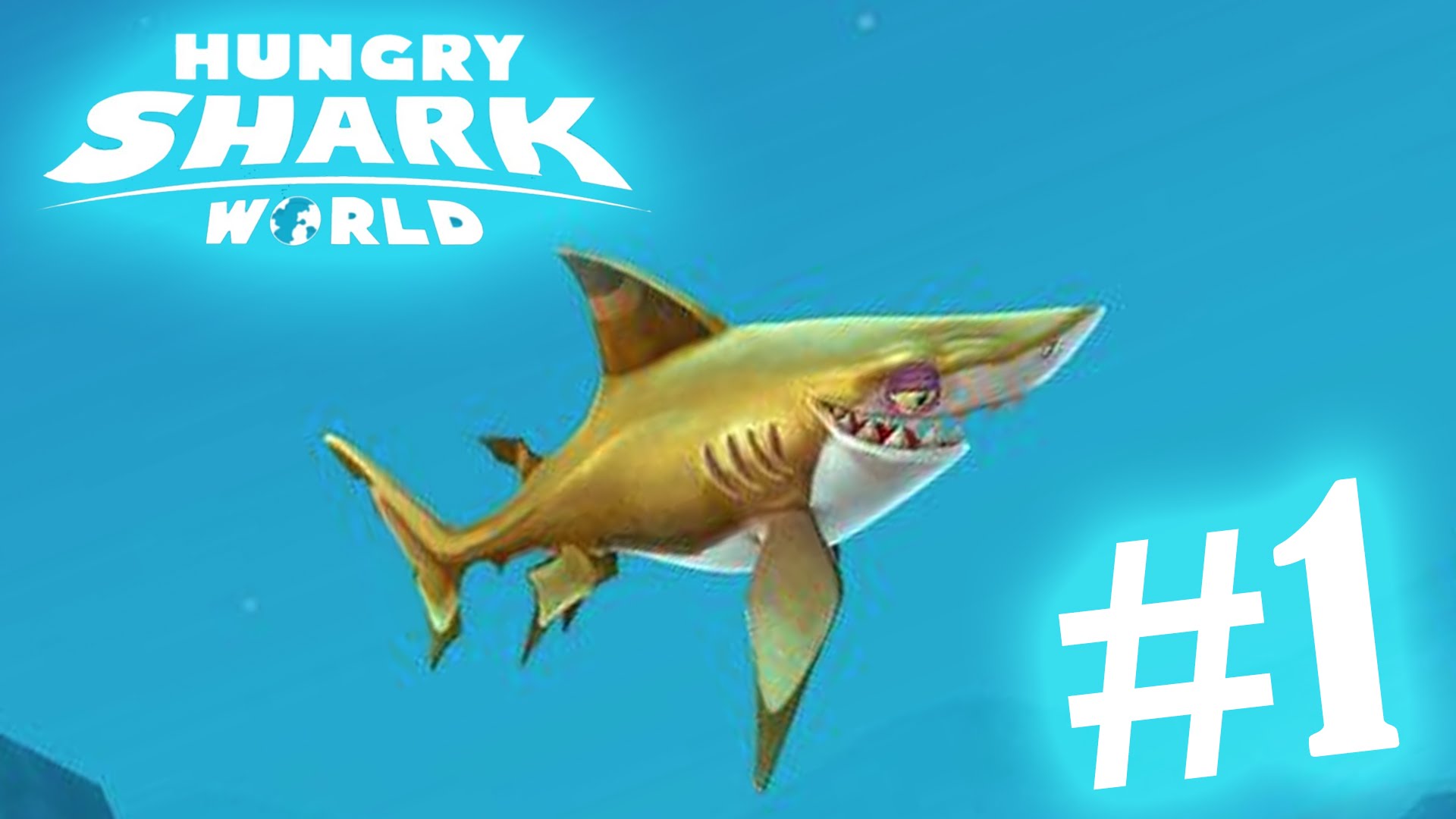 Играем В Hungry Shark World - Tiger Shark , HD Wallpaper & Backgrounds