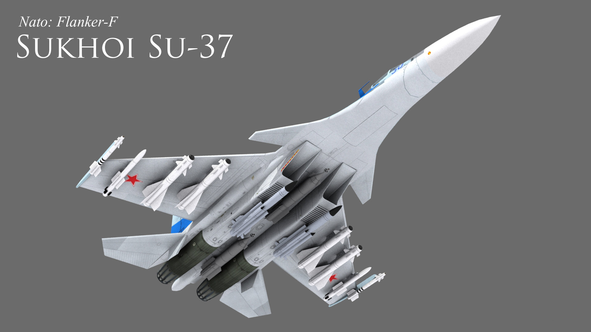 Su 37 3d Model , HD Wallpaper & Backgrounds