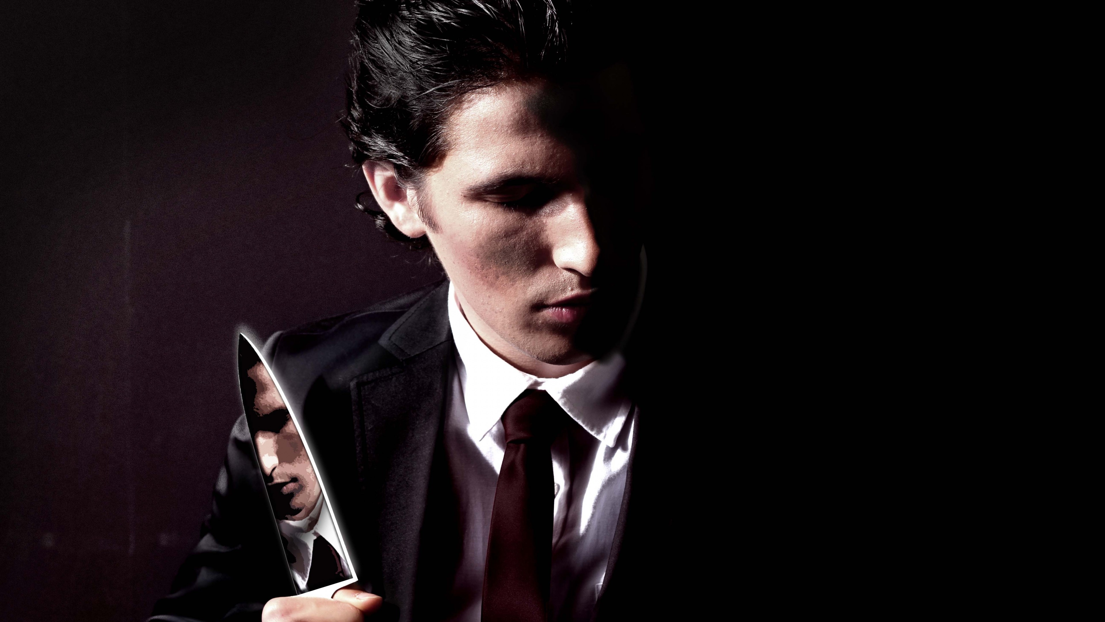 Wallpaper American Psycho, Christian Bale, Patrick - Christian Bale , HD Wallpaper & Backgrounds