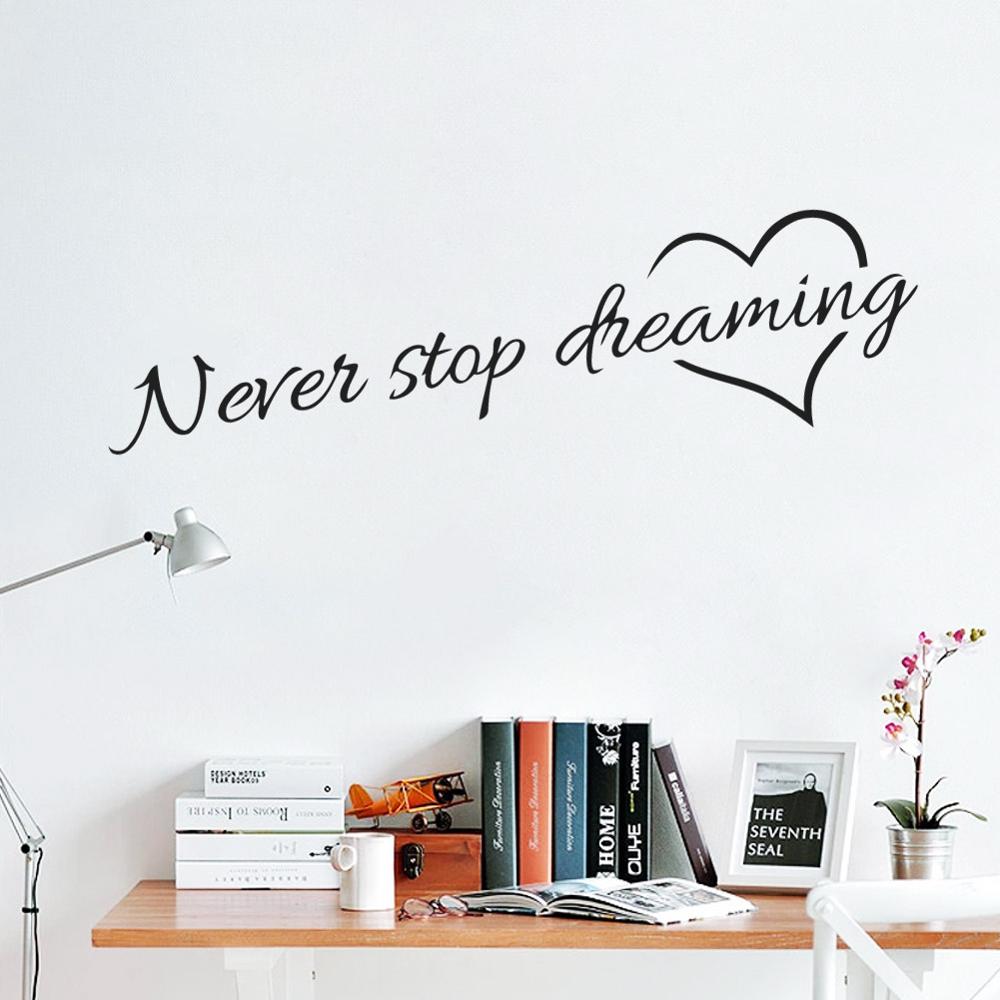 Never Stop Dreaming Wall Sticker , HD Wallpaper & Backgrounds