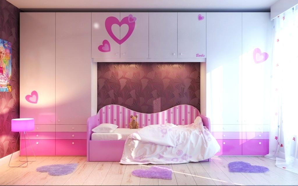 Shocking Pretty Wallpaper For Girls Bedroom Picture - Modern Girls Bedroom Design , HD Wallpaper & Backgrounds