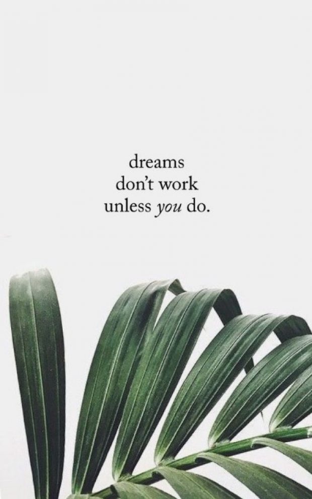 Dreams Don't Work, Unless You Do - Dreams Don T Work Unless You Do Iphone , HD Wallpaper & Backgrounds