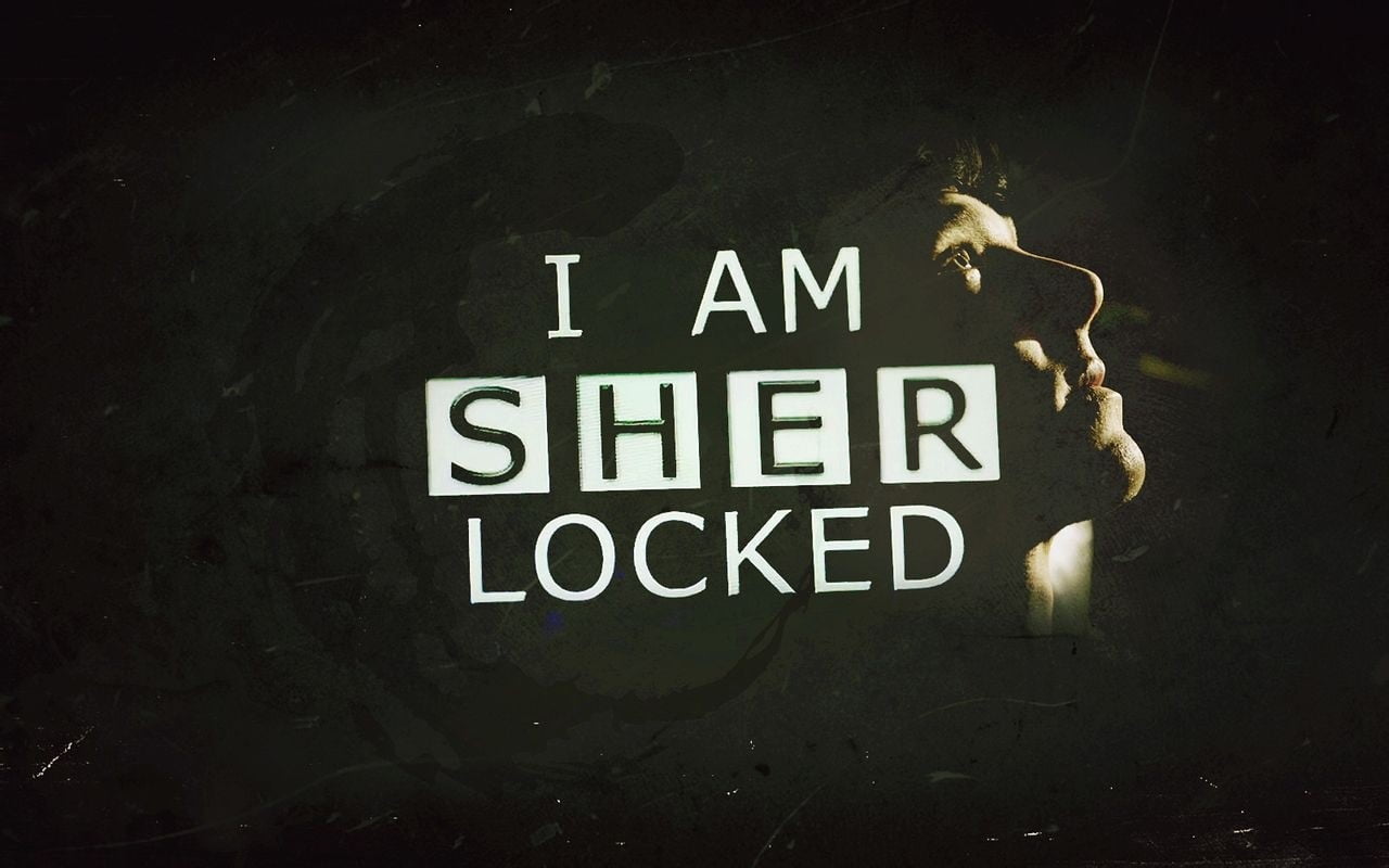I Am Sher Locked Text Overlay, Sherlock Hd Wallpaper - Am Sherlocked Wall Paper , HD Wallpaper & Backgrounds