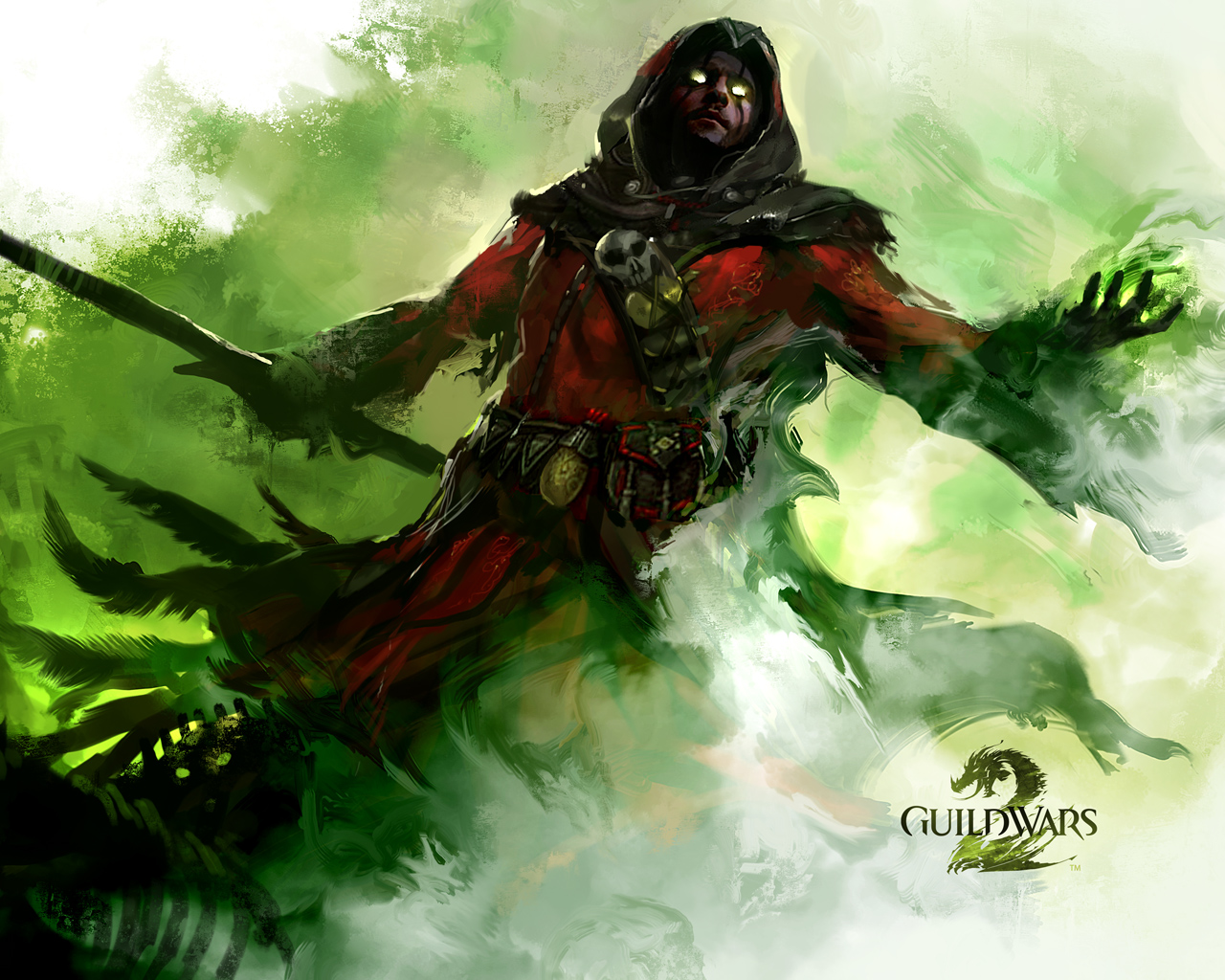 Guild Wars 2 Necromancer , HD Wallpaper & Backgrounds