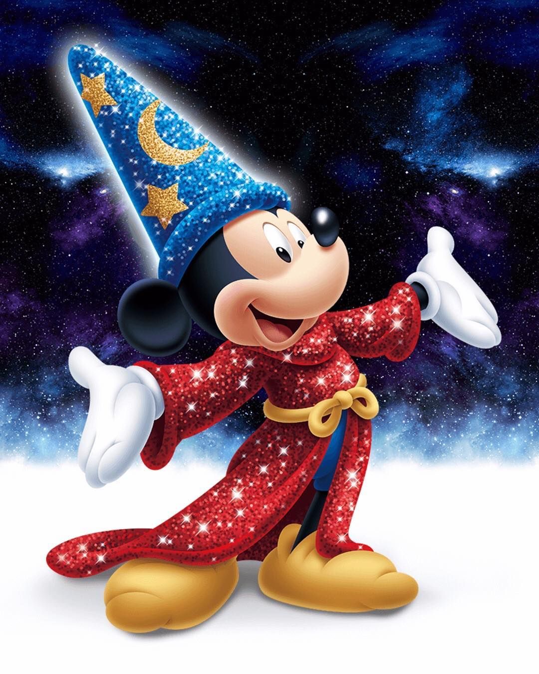 Sorcerer Mickey Wallpaper - Diamond Painting Walt Disney , HD Wallpaper & Backgrounds
