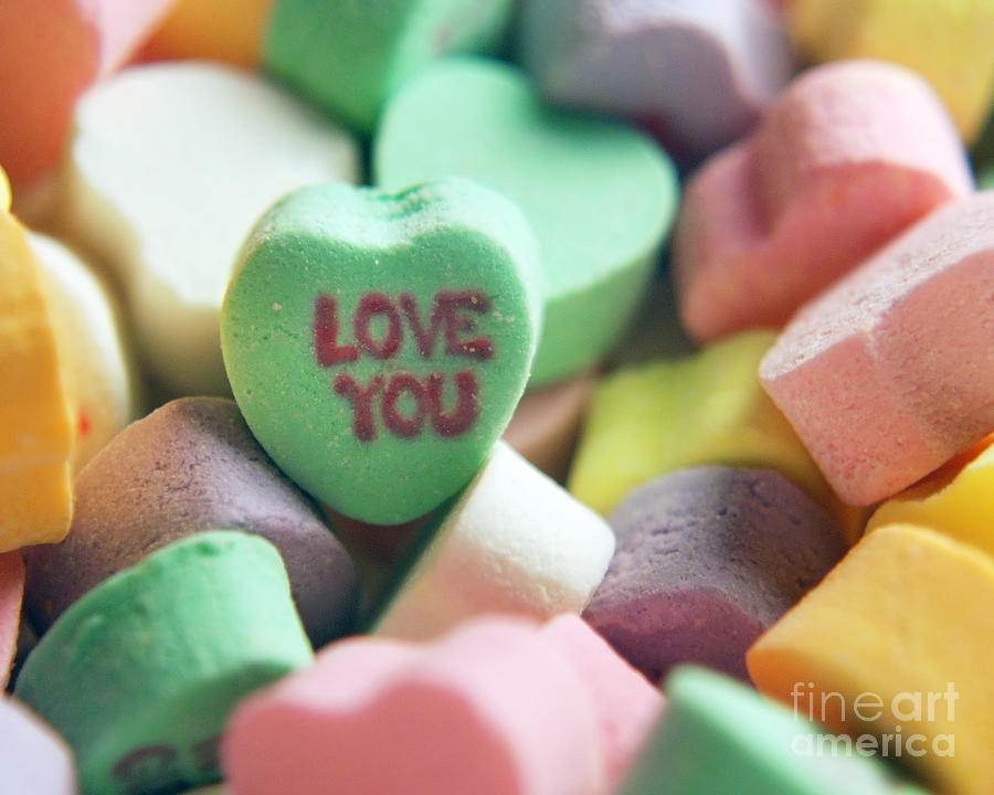 Love Hearts Candy Hd Wallpaper - Love You Conversation Heart , HD Wallpaper & Backgrounds