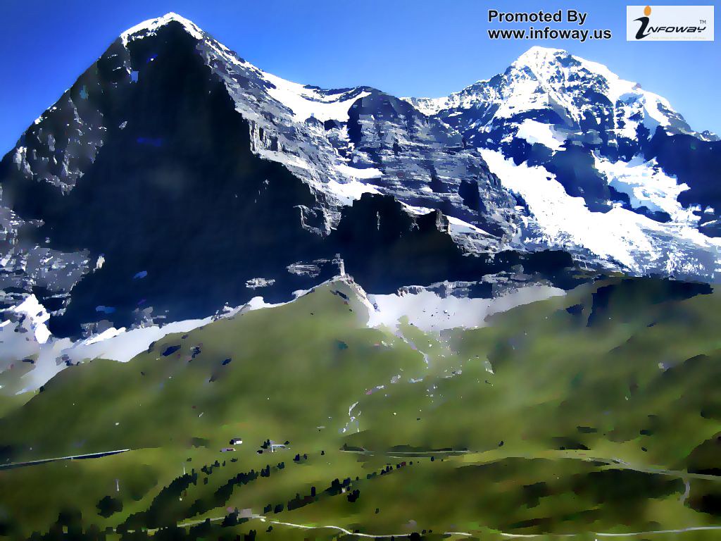 Mount Eiger North Face Hd Wallpaper - Kleine Scheidegg , HD Wallpaper & Backgrounds