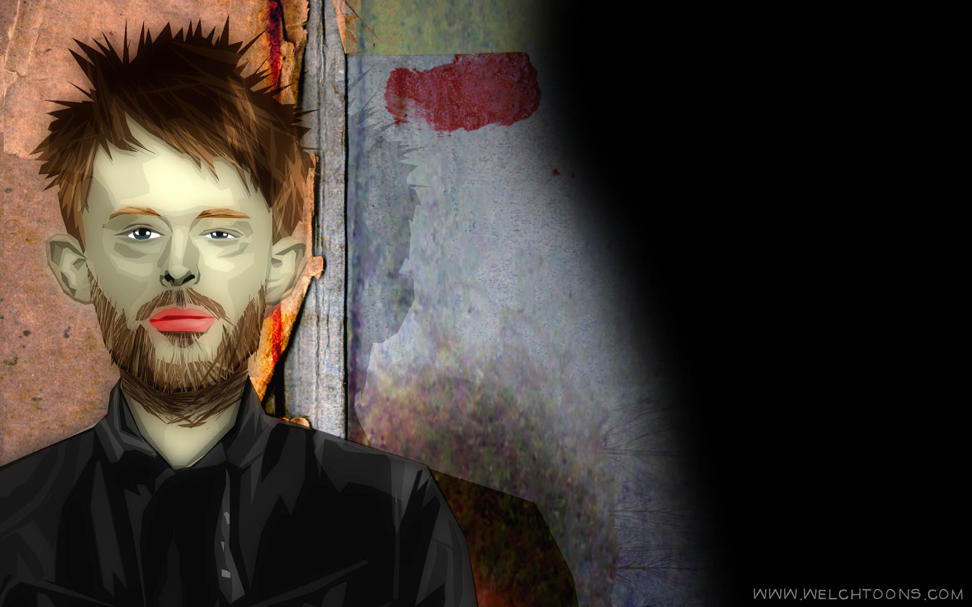 Thom Yorke Wallpaper - Visual Arts , HD Wallpaper & Backgrounds