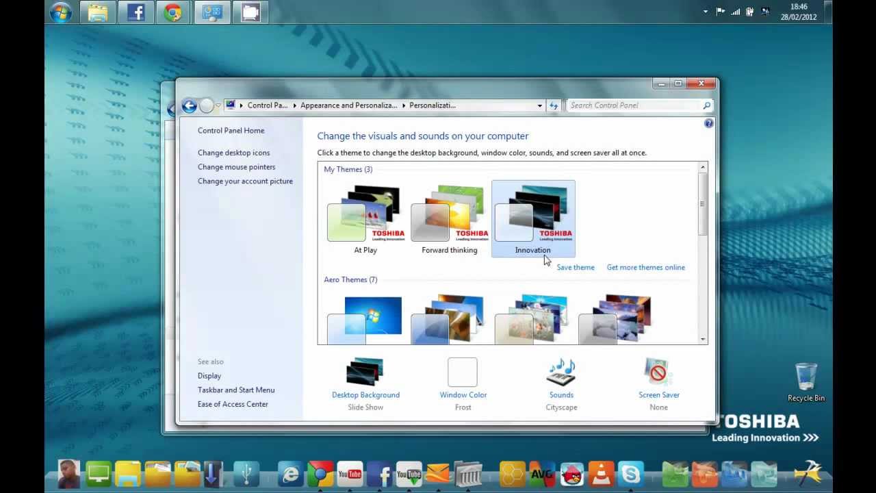 Desktop Theme Options Windows 7 , HD Wallpaper & Backgrounds