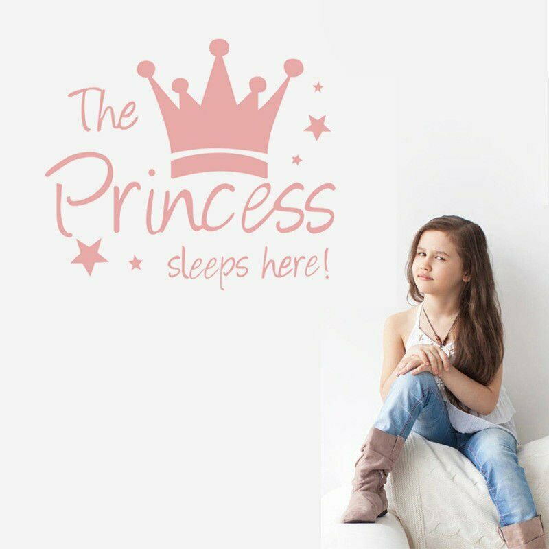 Large Princess Crown Wall Sticker Decal Mural Wallpaper - Thước Đo Chiều Cao Trẻ Em , HD Wallpaper & Backgrounds