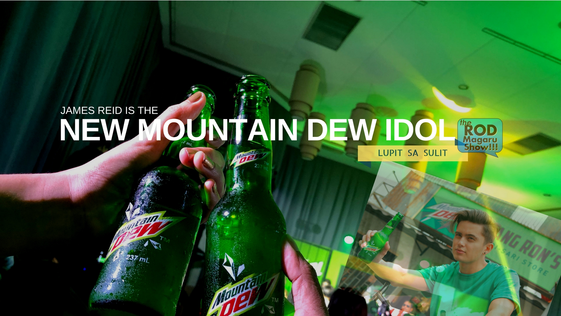 James Reid Launched As The New Mountain Dew Idol - Mountain Dew Ad 2018 , HD Wallpaper & Backgrounds