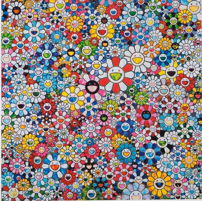 Takashi Murakami, Flowers With Smiley Faces - Takashi Murakami Flowers With Smiley Faces , HD Wallpaper & Backgrounds