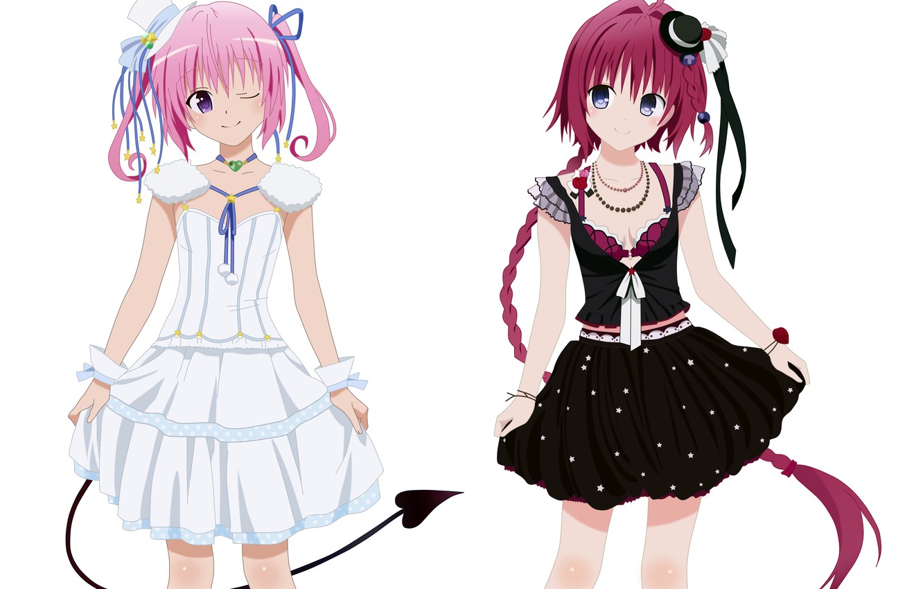 Photo Wallpaper Girls, Anime, Dress, Bow, To Love-ru - 娜 娜 阿 斯 塔 戴 比 路 克 , HD Wallpaper & Backgrounds