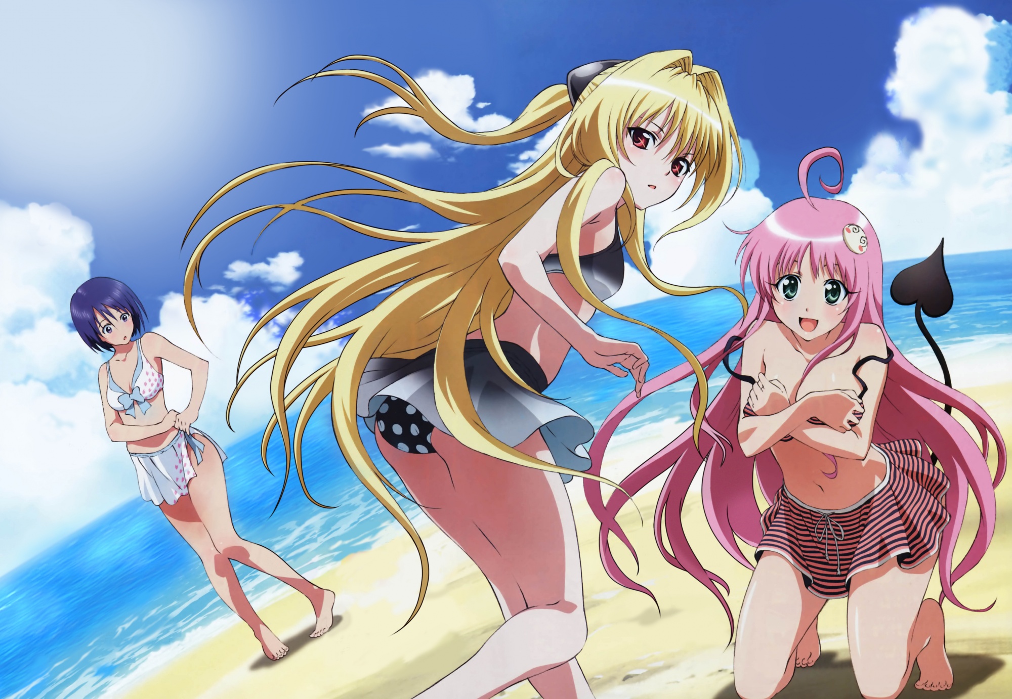 Golden Darkness Lala Satalin Deviluke Sairenji Haruna - Love Ru Wallpaper Sexy , HD Wallpaper & Backgrounds