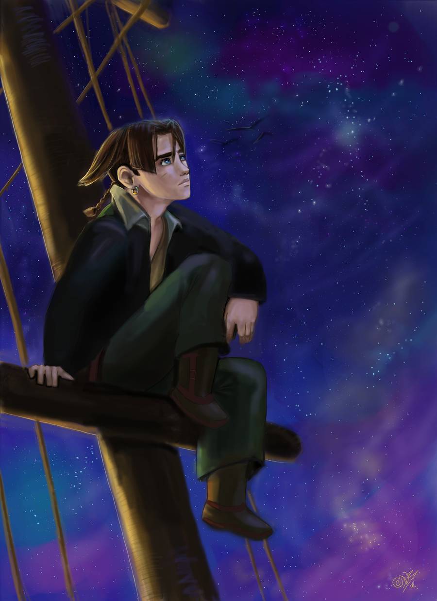 Treasure Planet 壁紙 Containing A Business Suit Titled - Jim Hawkins Treasure Planet Fanart , HD Wallpaper & Backgrounds